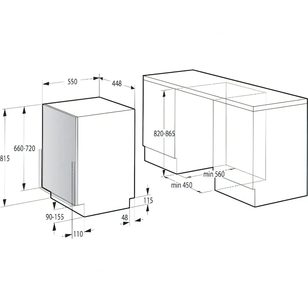 Товар Встраиваемая посудомоечная машина Gorenje GV532E10W VSK2305815