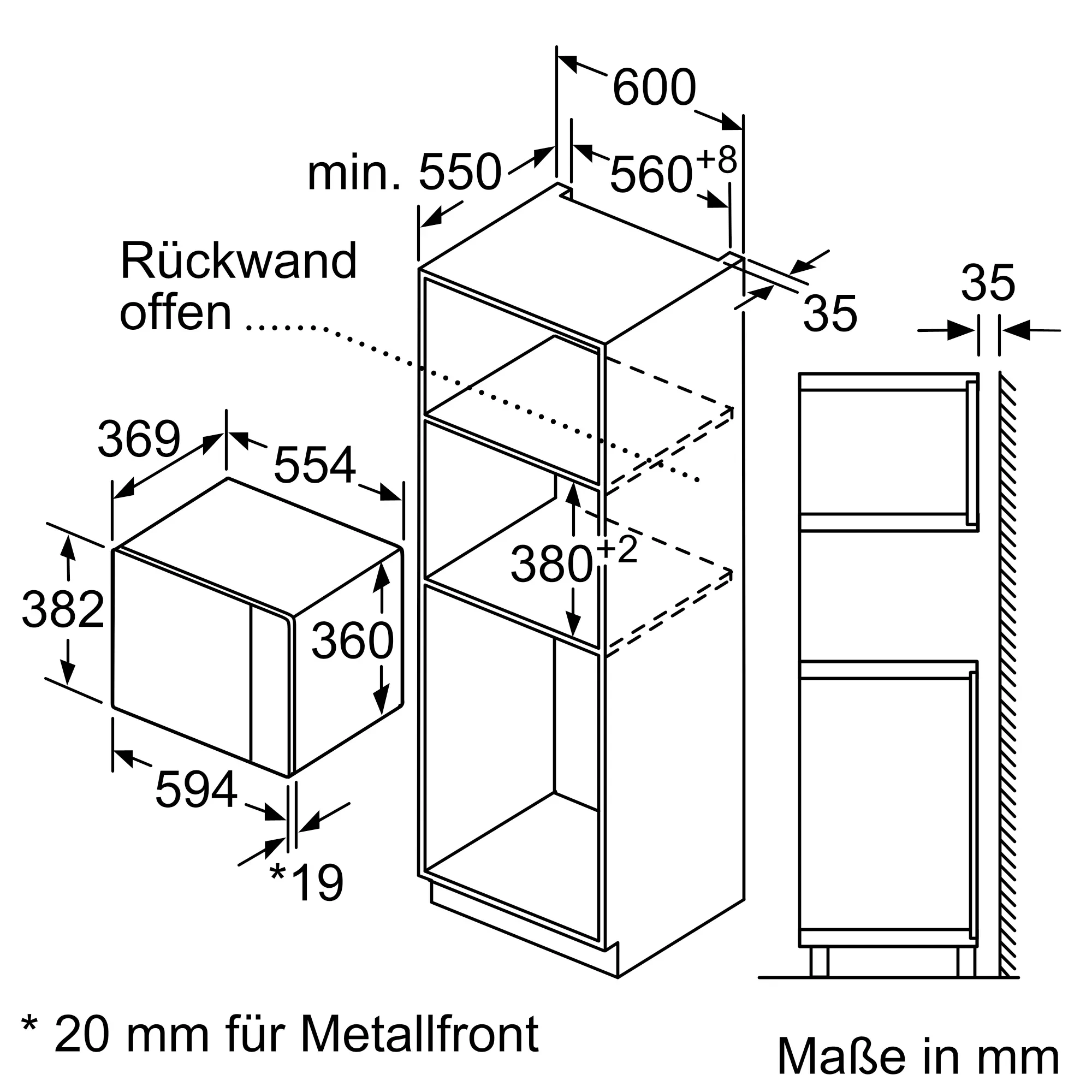 Товар Встраиваемая микроволновая печь Bosch BEL554MB0 VSK2272697