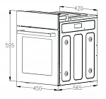 Компактный духовой шкаф Weissgauff EOY 4511 Touch DB VSK2316305 фото