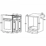 Компактный духовой шкаф Evelux EO 430 PB VSK2271971 фото