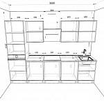 Кухонный гарнитур Оникс GKK1040 фото