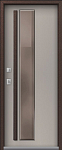 Дверь Термо Premium 4 Шоколад Муар - Кашемир Грей мех.защелка DIS007387 фото