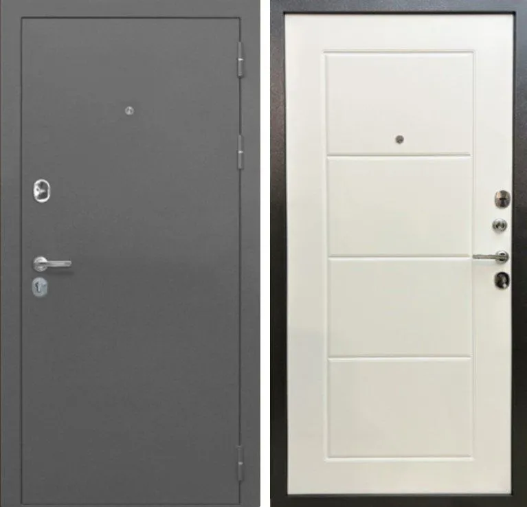 Дверь MXD Союз 90мм Антик Серебро - панель Лиственница Бьянка DIS007236